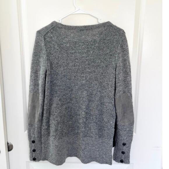 Rag & Bone Bea Alpaca Suede Knit Luxury Pullover Sweater Gray Small - Picture 3 of 7
